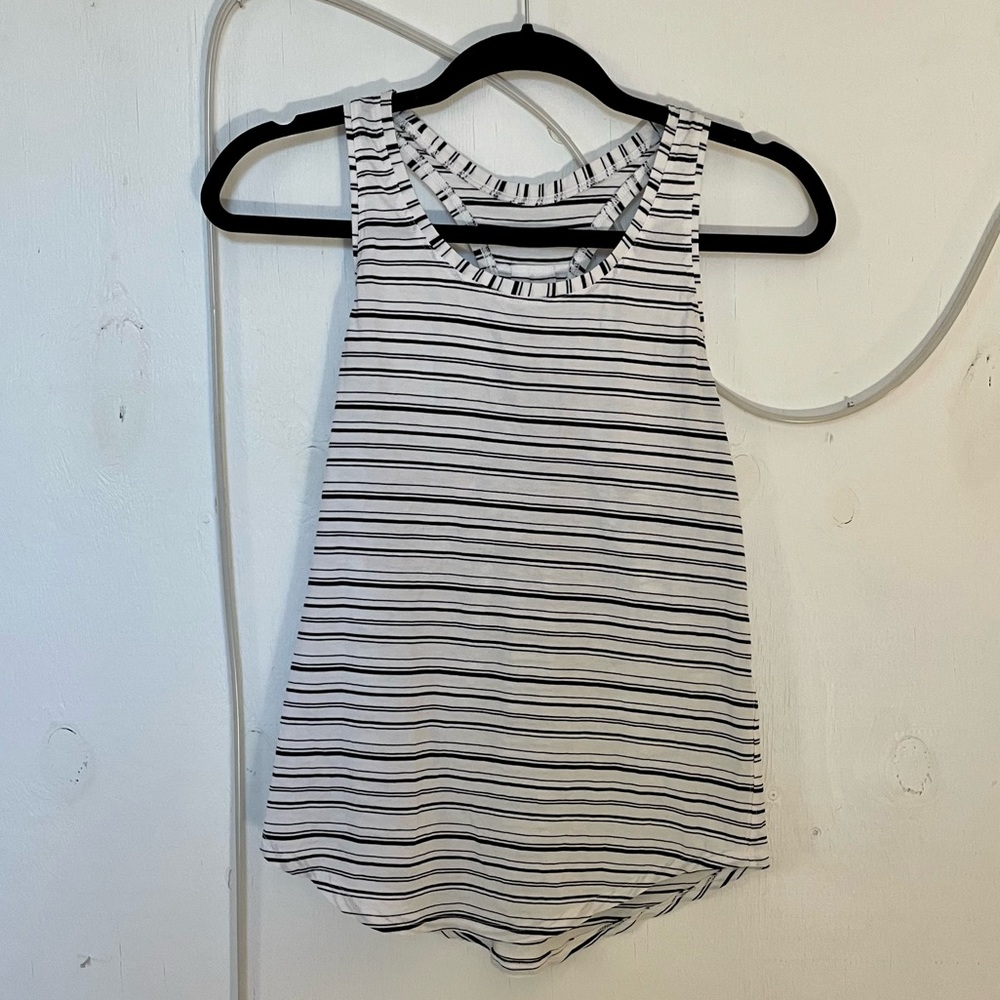 Lululemon Striped Workout Tank Top